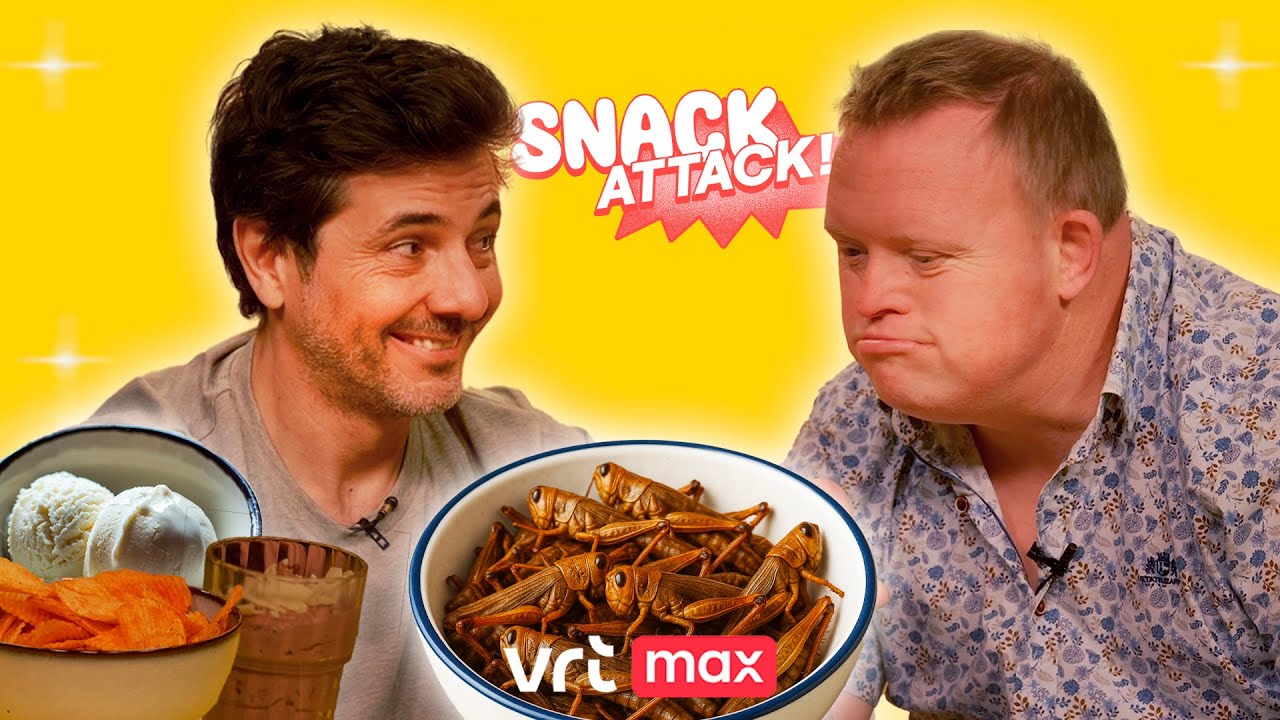 Sprinkhanen snacken met Kevin en Dieter van Down the road  | Snack attack