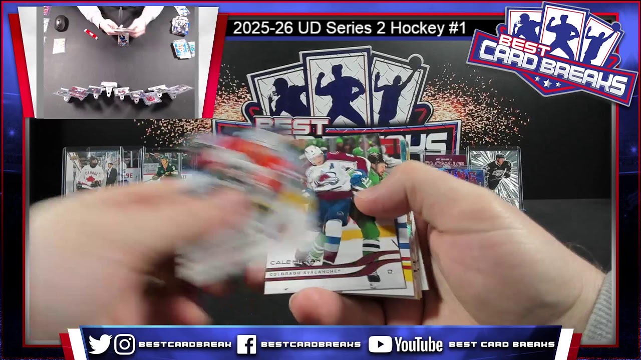 2025-26 UD Series 2 Hockey #1 - 6 Box Half Case Pick Your Team- 3/4/26