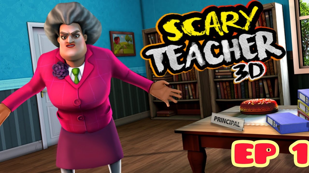 Me and my brother play scary teacher game 🎮