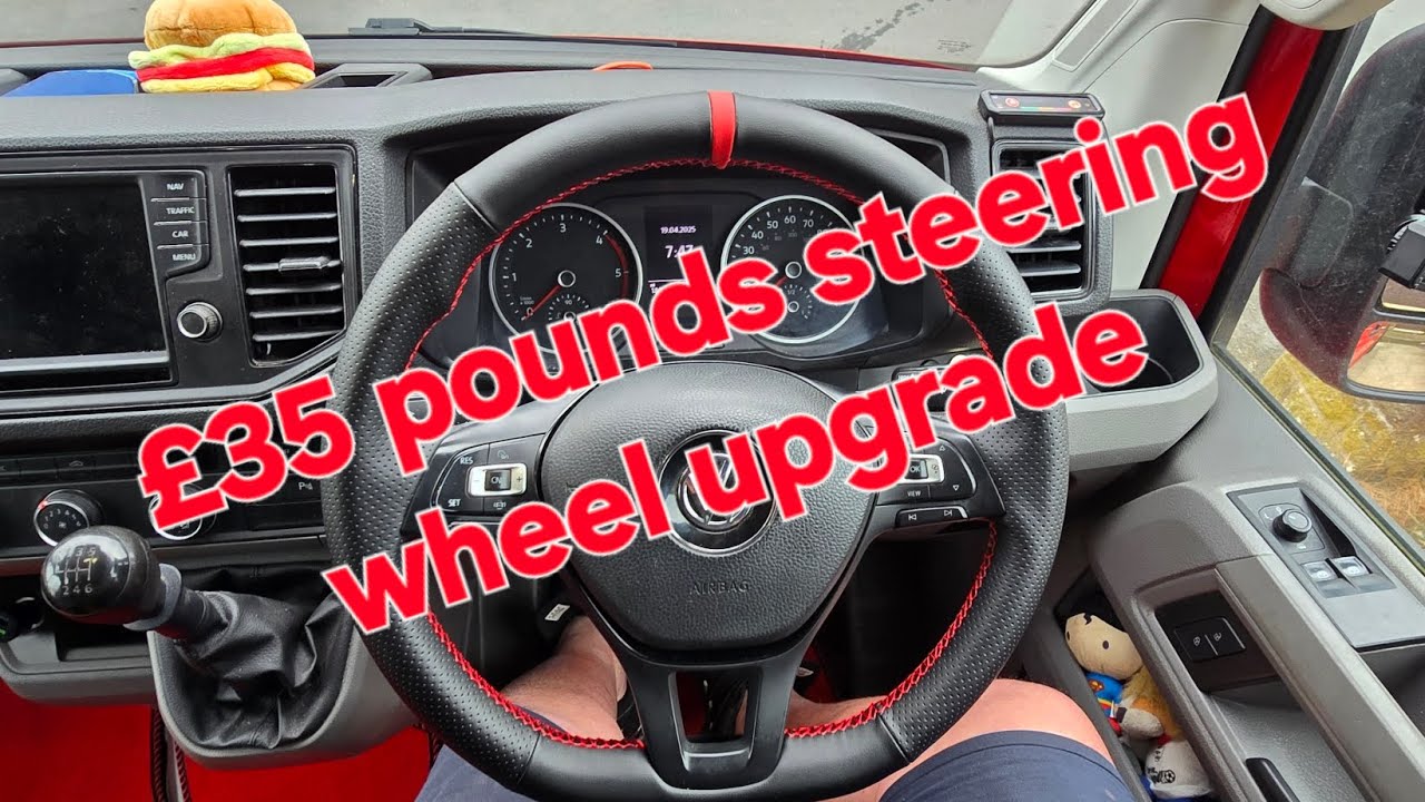Upgraded vw crafter steering wheel