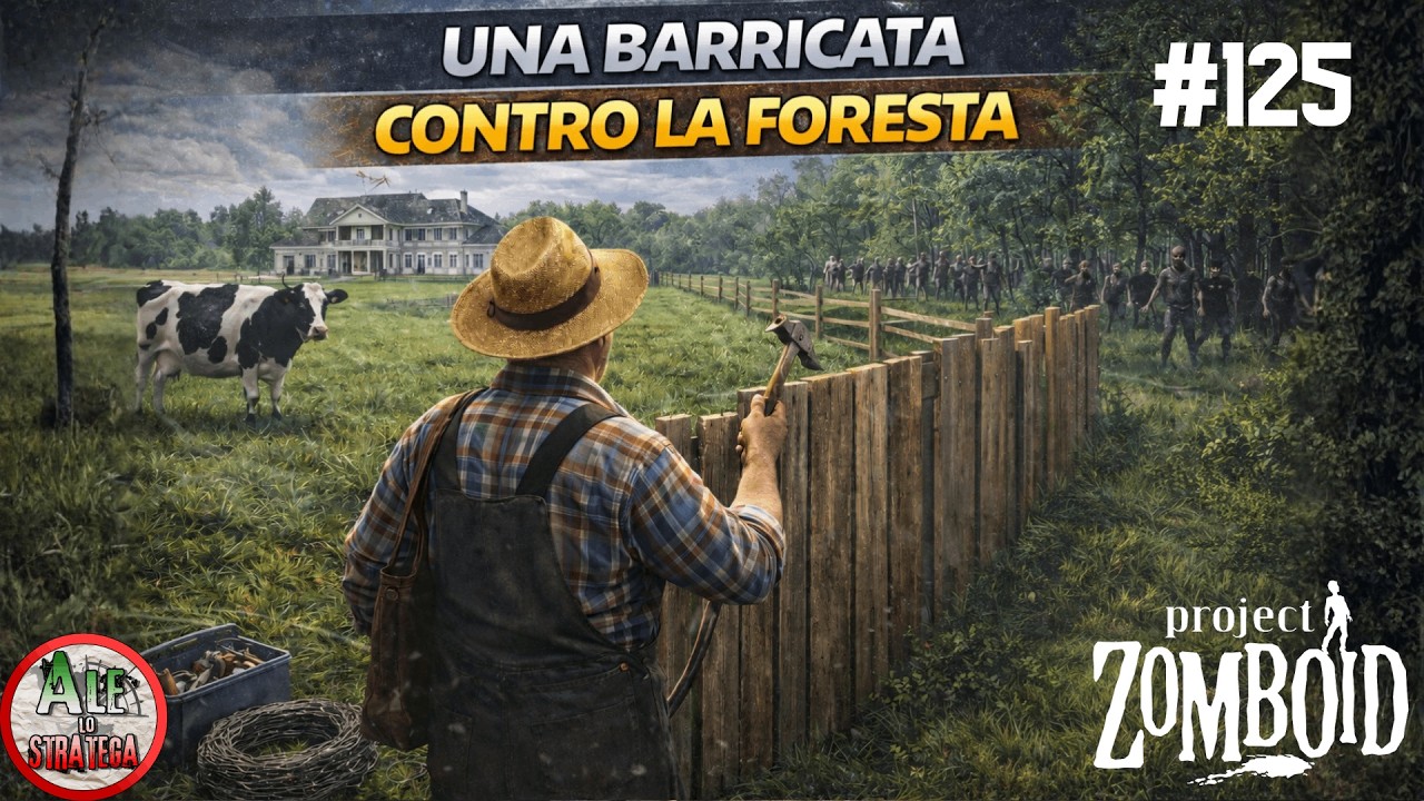 DISBOSCHIAMO VICINO ALLA VILLA || PROJECT ZOMBOID || RUN 1 BUILD 42 || LA FUGA DI ARTEMIO #125