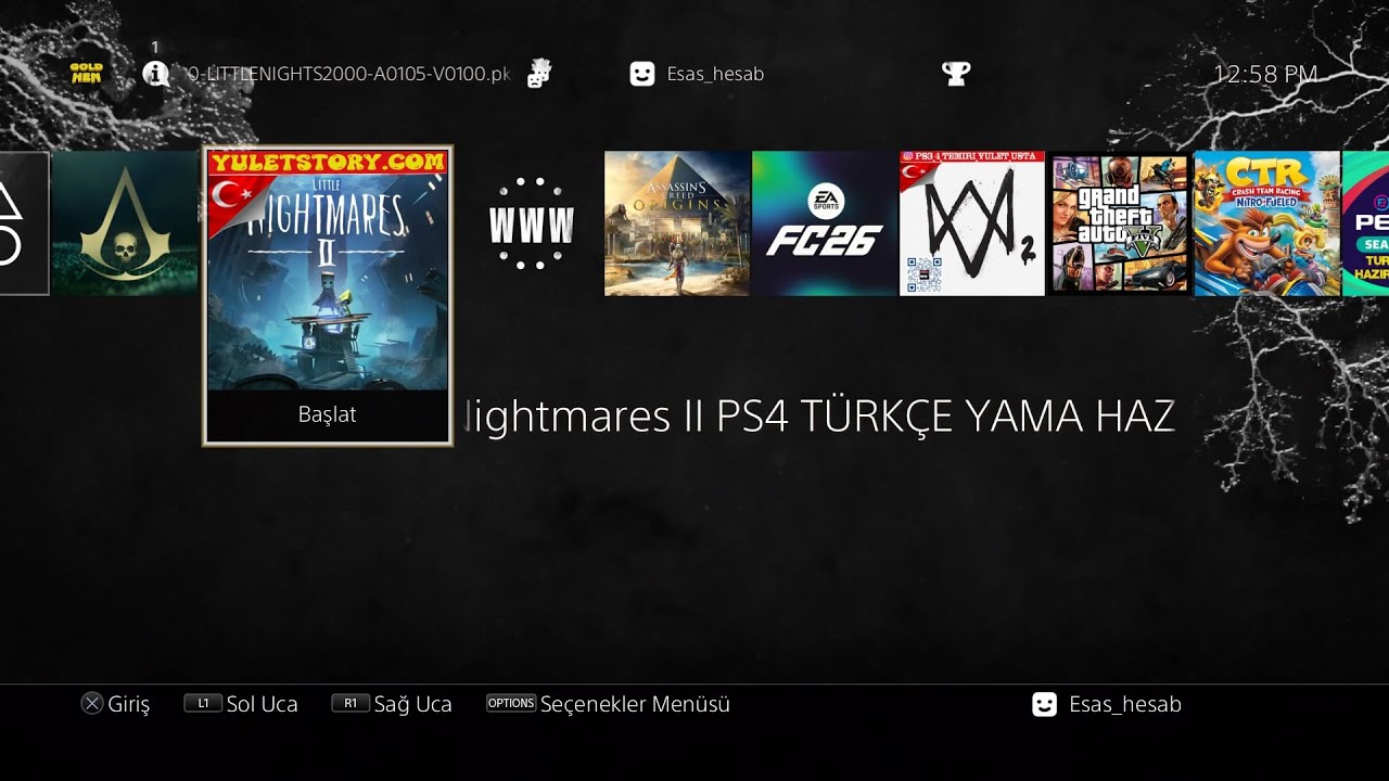 Little Nightmares II PS4  TÜRKÇE ALT YAZI YAMA