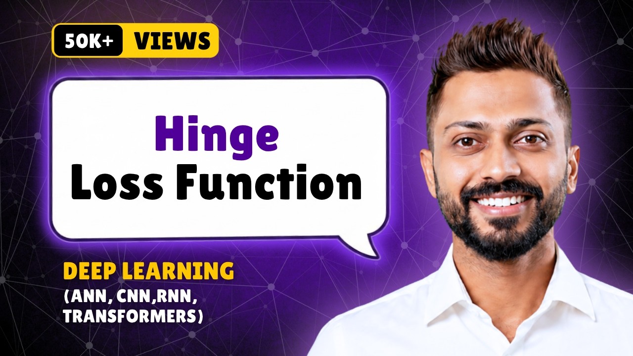 Hinge Loss Function in Neural Network | Artificial Neural Networks