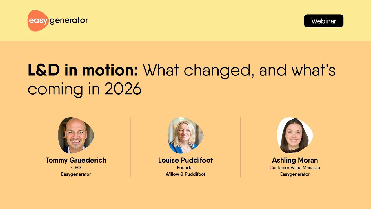 L&D in motion: what changed in 2025 and what's coming in 2026 | Webinar