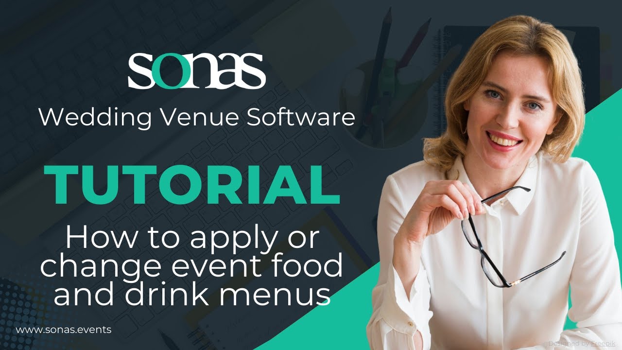 How to apply or change event food and drink menus