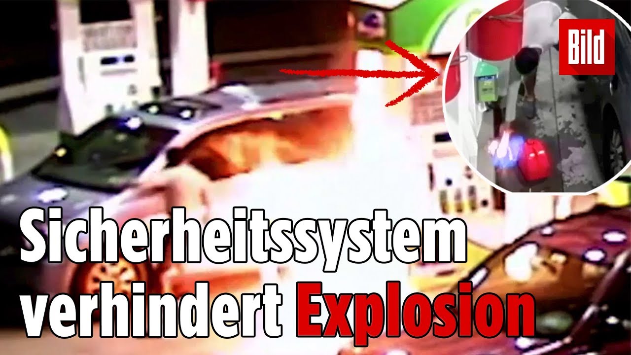 Mann legt Feuer an Tankstelle – Explosionsgefahr