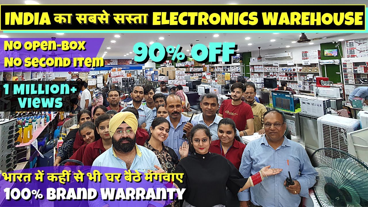 Cheapest Electronics & Home Appliances Warehouse 90% Off AC, Fridge, 4k led tv #newsamratelectronics