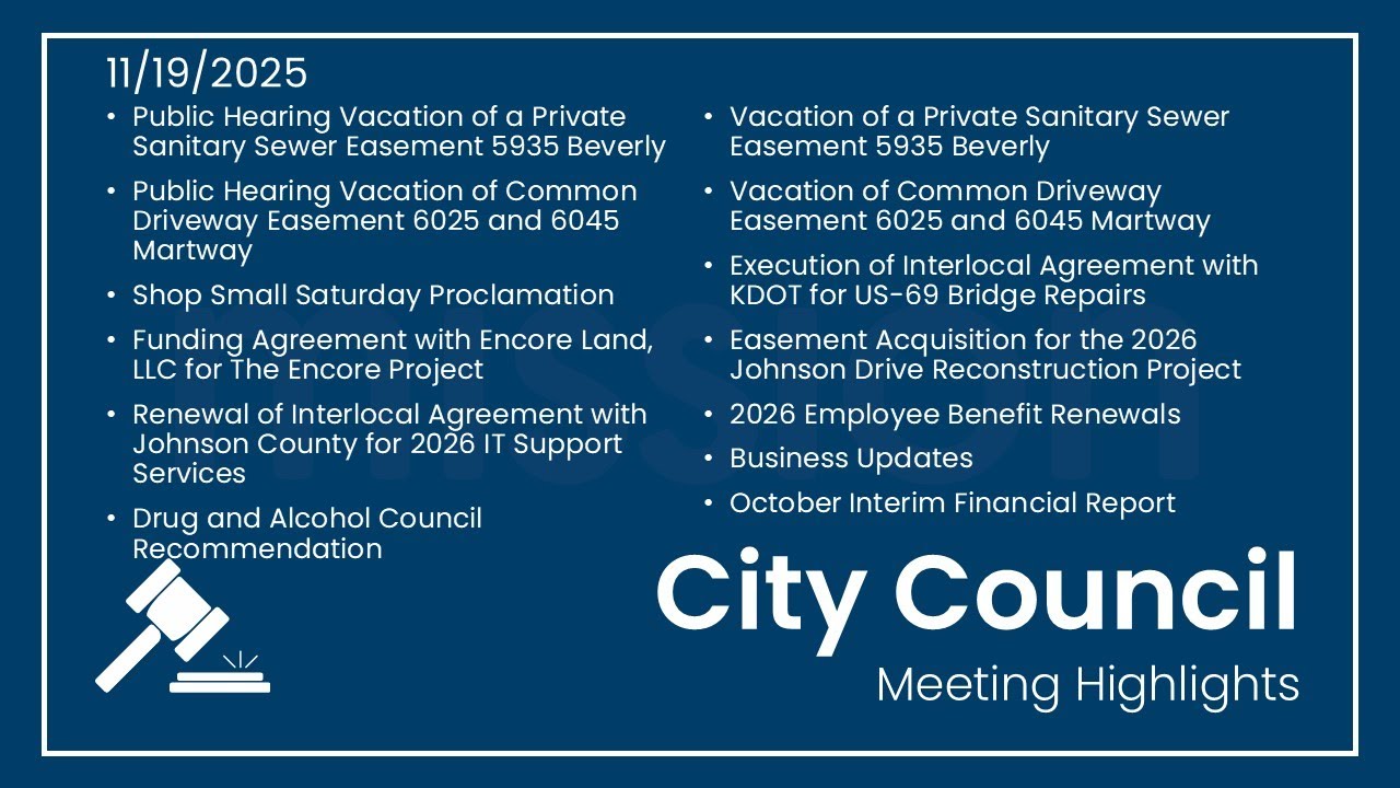 November 2025 City Council Meeting