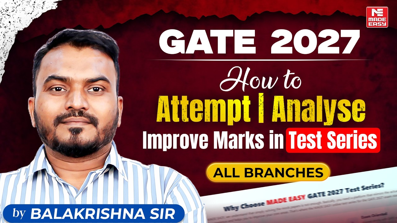 Stop Losing Marks in GATE 2027 | Best GATE Test Series Strategy | GATE Online Test Series Guide!