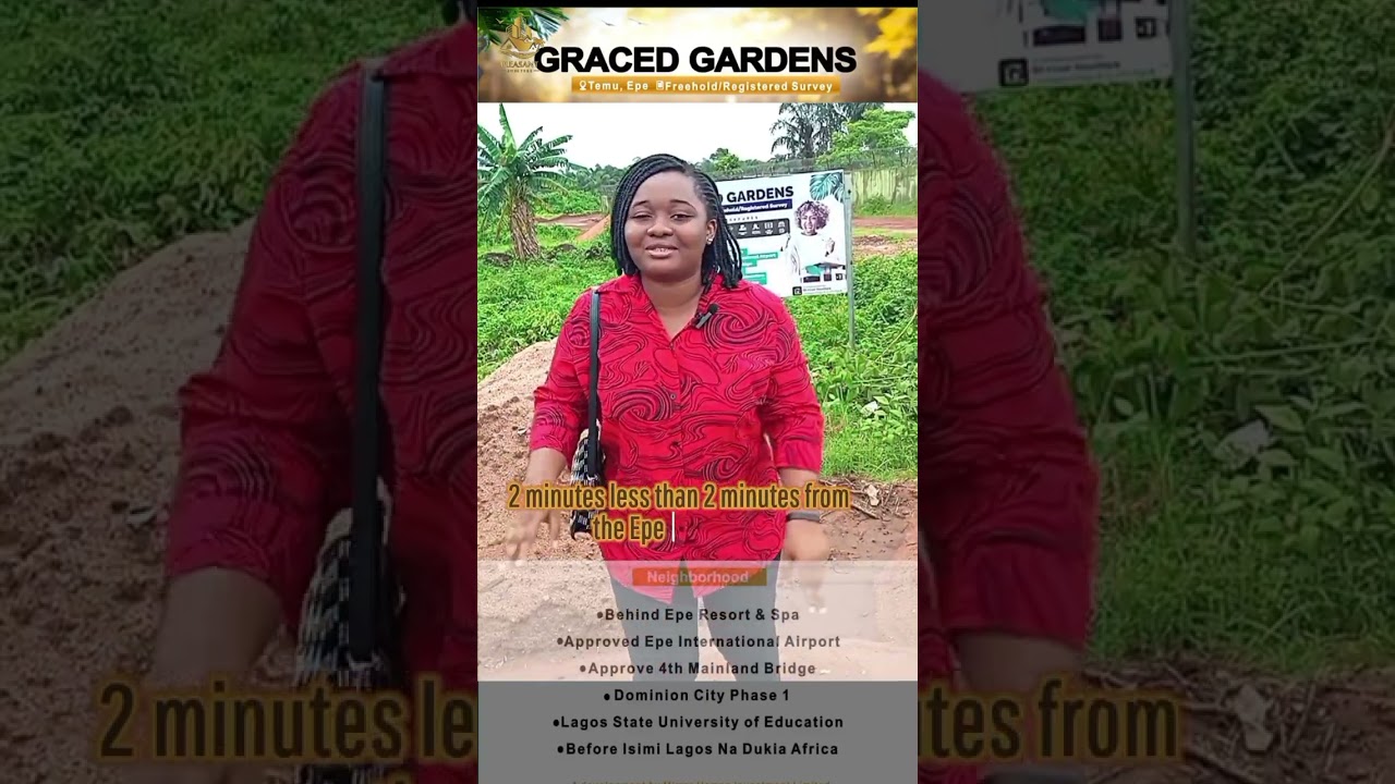 A Buy and Build Property in Epe, behind Epe Resort and Spa. 2mins drive from T Junction,Temu Epe.