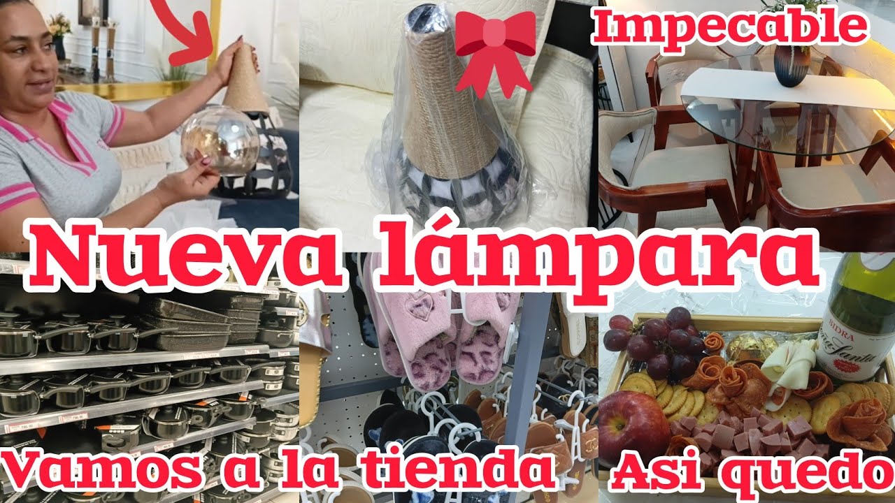 Nueva lámpara para la sala así de bello quedó todo lo que vimos en la tienda lo más nuevo