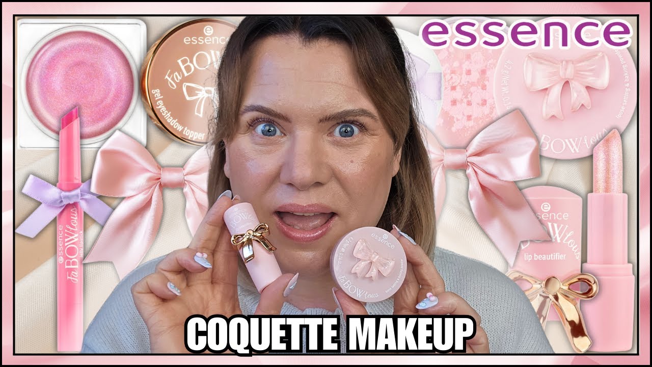 🎀 ESSENCE FABOWLOUS Makeup Collection Review *The Cutest Coquette Makeup!* 🎀 | Clare Walch
