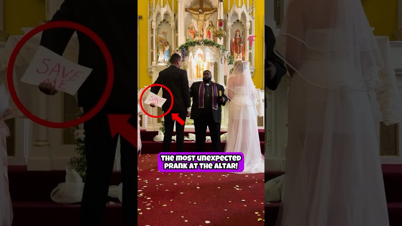 Bride And Groom’s Hilarious Wedding Prank Caught On Camera! 