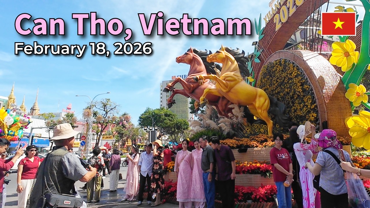 Can Tho, Vietnam - February 18, 2026 [4K/50fps] (73 minutes)