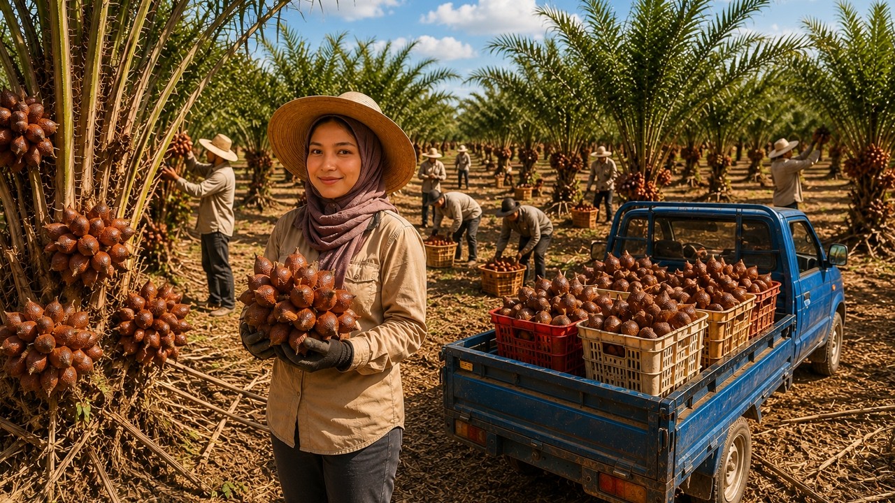🍈 Inside Thailand's Massive Snake Fruit Farm | From Seedling to Harvest 🌴
