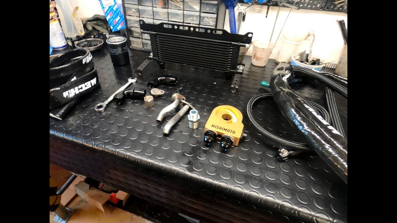 Tutorial: How to install a radiator oil cooler on Abarth Punto Evo (Multiair engine)