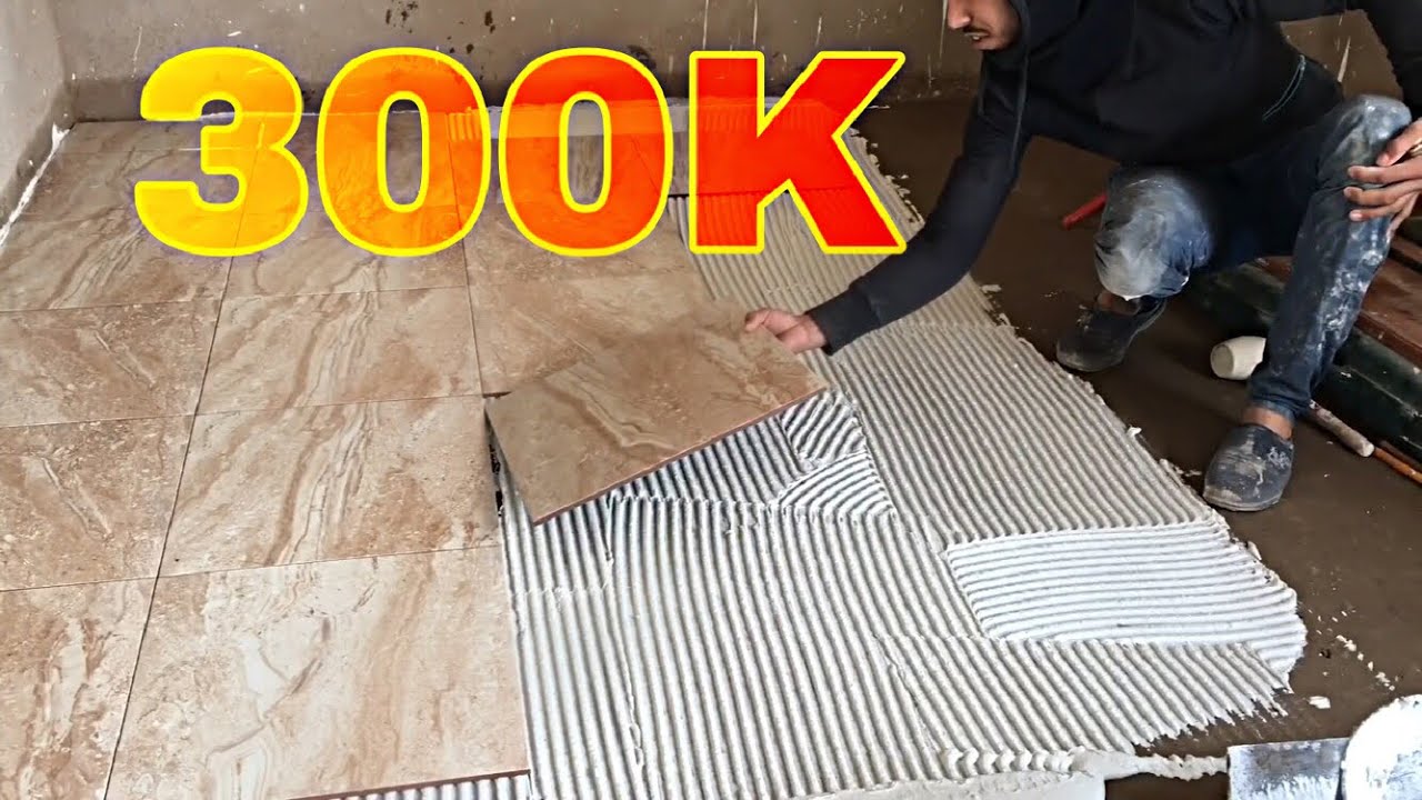 الطريقة الأسهل لتركيب السيراميك بالمادة اللاصقة من الأول الى الأخير carrelage 2019