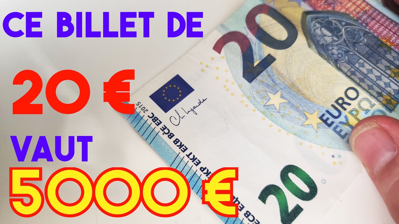 CE BILLET DE 20&euro; VAUT 5000&euro; ! VERIFIEZ VOS PORTES MONNAIES !