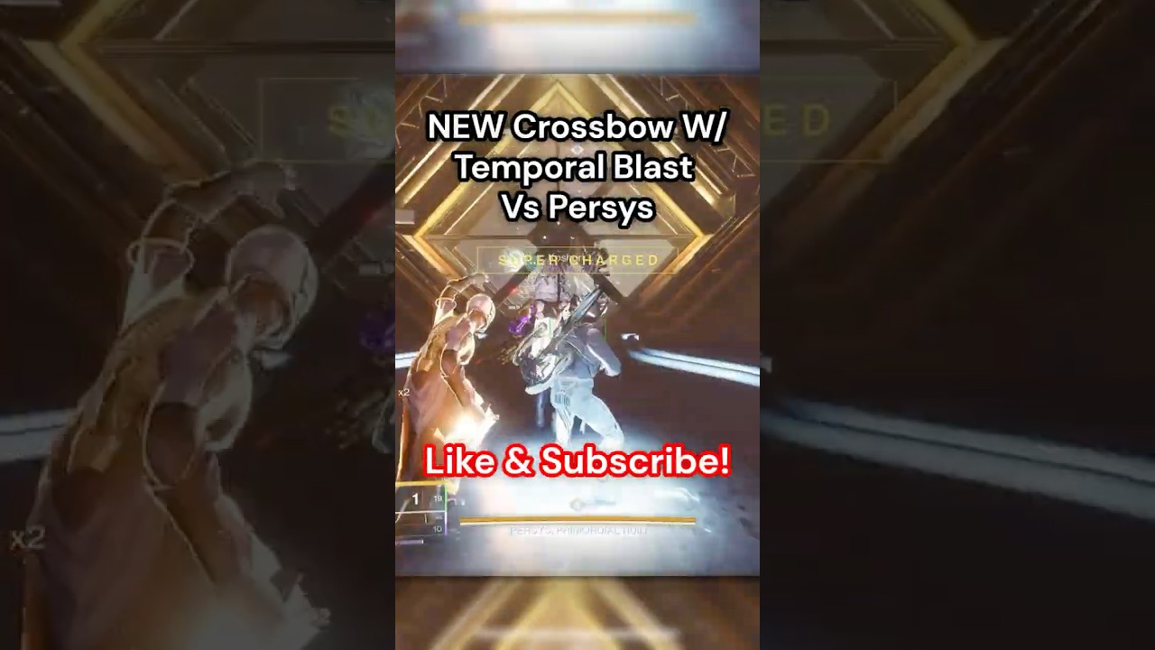 NEW Crossbow w/Temporal Blast DESTROYS Persys! 
