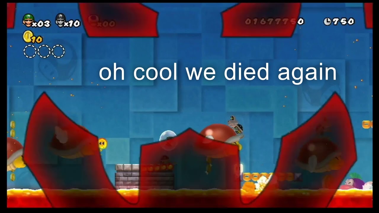 MLG Super Luigi Bros Wii Co-op Playthrough final two levels