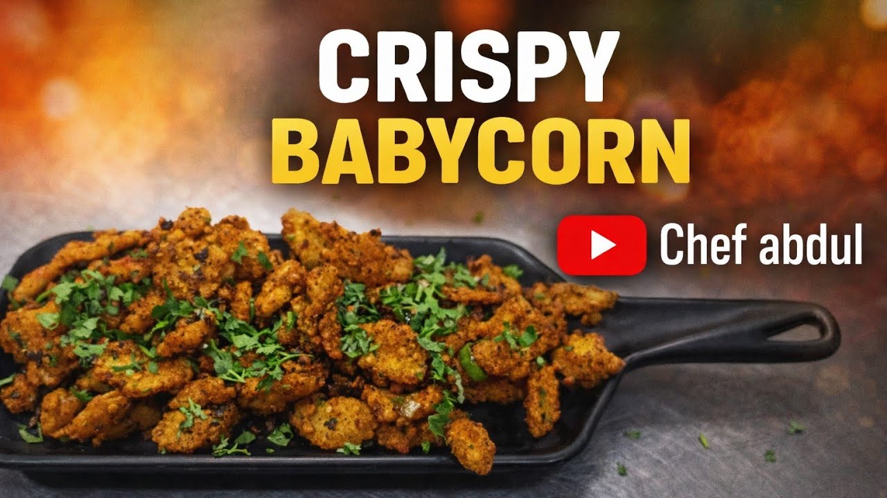 Crispy Babycorn Recipe 😋 | Restaurant Style Crispy Baby Corn | Chef Abdul