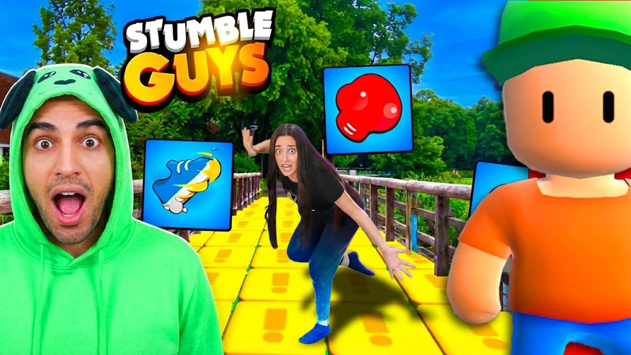 GIOCHIAMO A STUMBLE GUYS NELLA VITA REALE