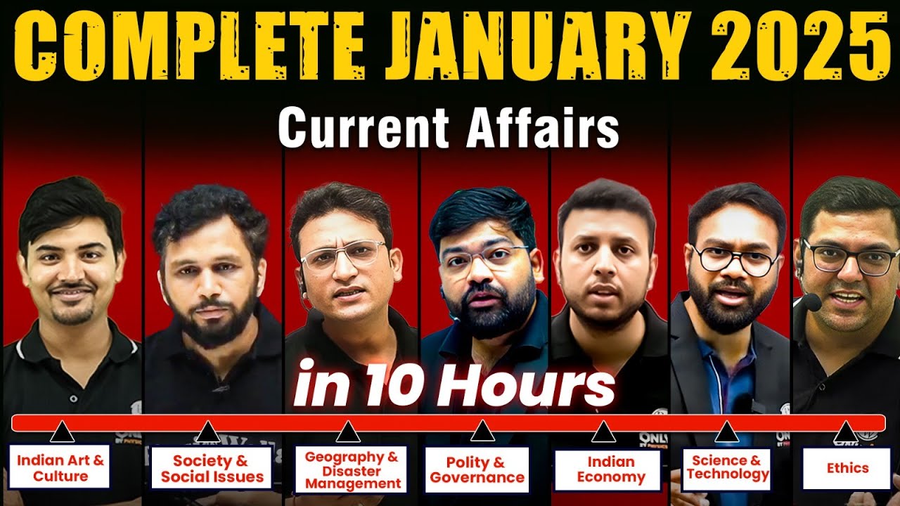 Complete JANUARY 2025 Current Affairs | January Monthly Current Affairs Magazine | OnlyIAS