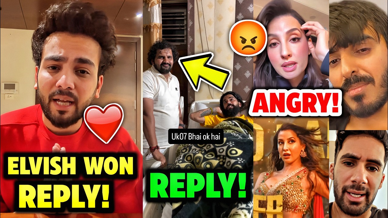 ELVISH YADAV WON! REPLY! Nora Blames Director, UK07 Rider Reply To Chota Dalal, Vishal-Siwet Fight