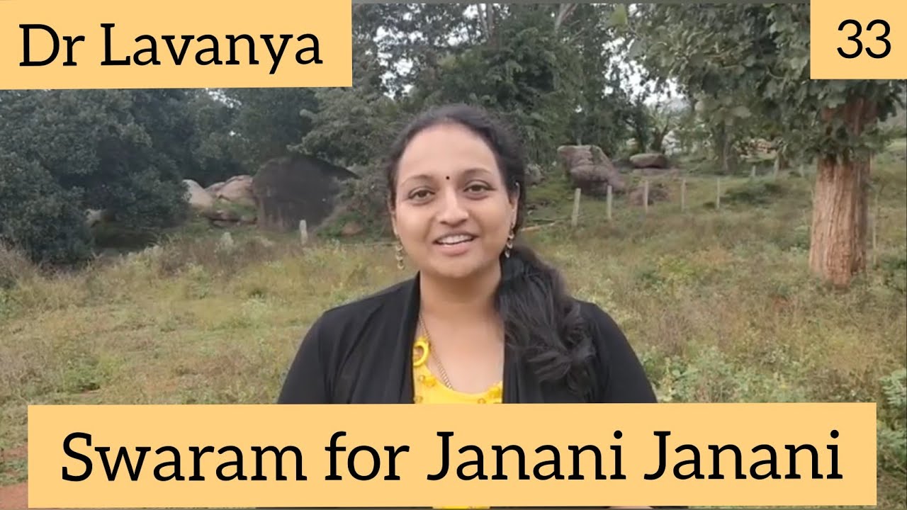 Swaram for Janani Janani by Play back Singer and Voice culture Trainer Dr Lavanya