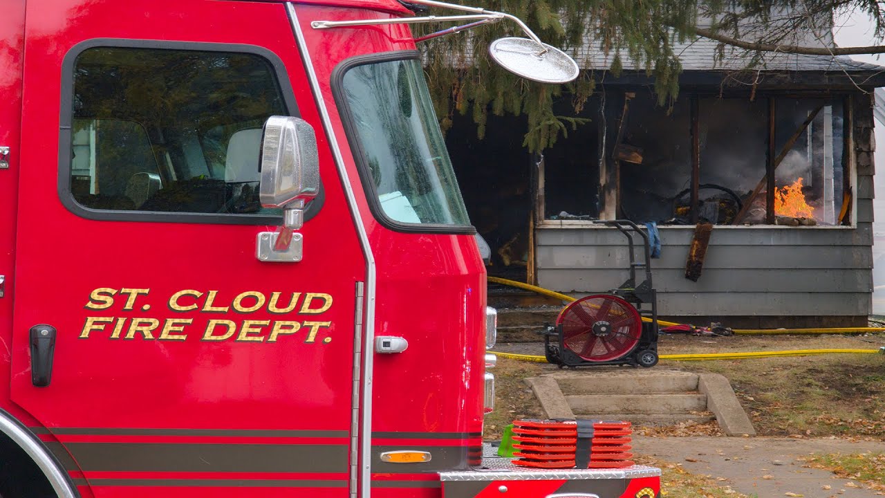 Fire Consumes A Home In Saint Cloud, MN - 10/31/2025
