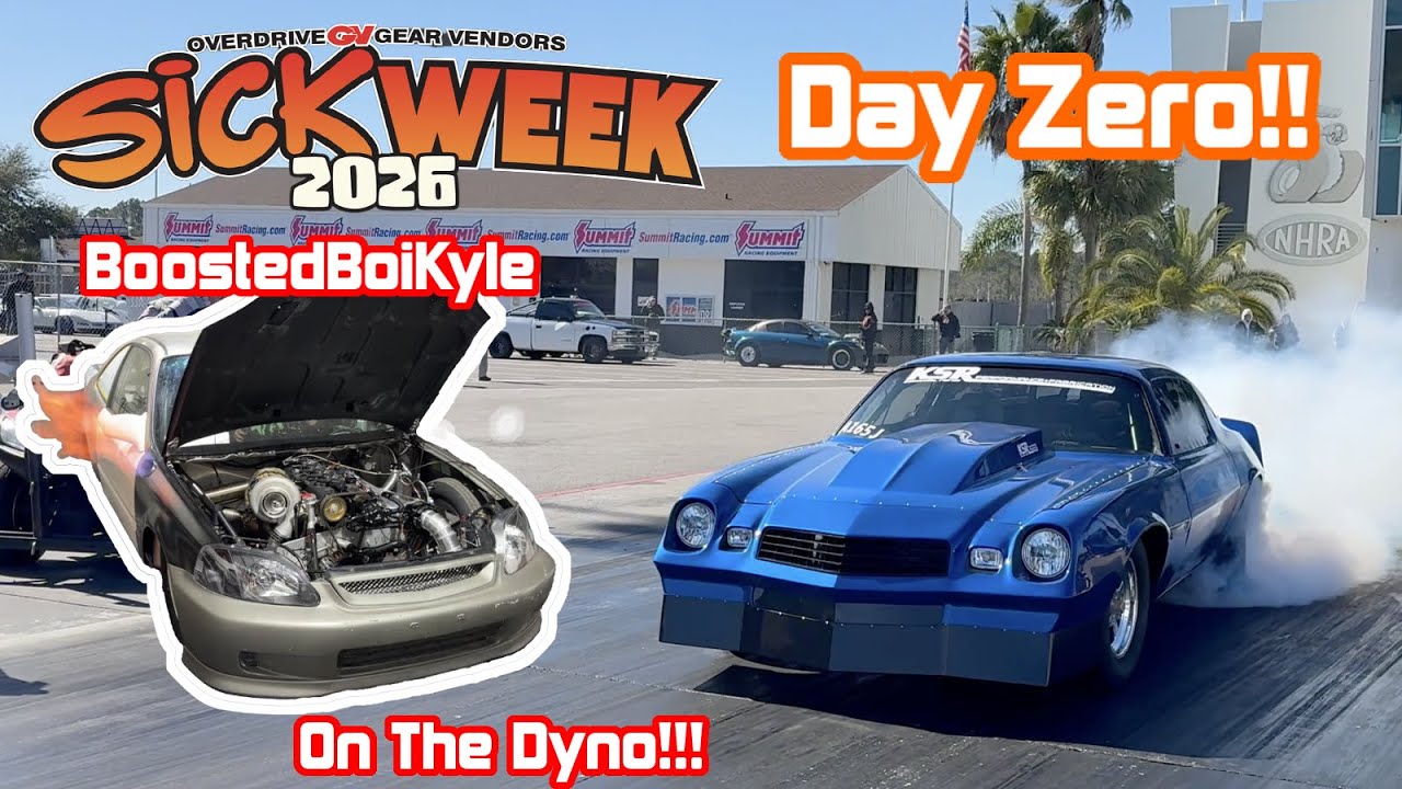 SickWeek Day 0!!! SoccerMom is the First Car Down the Track!!