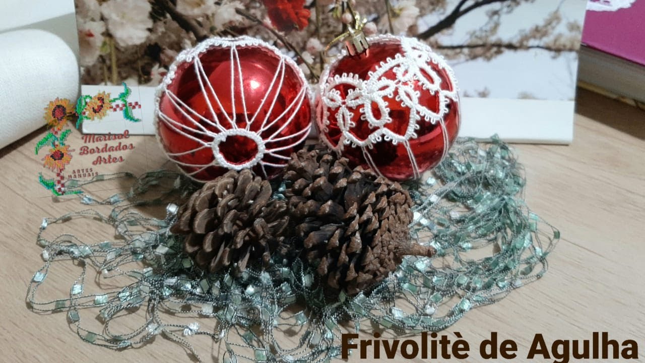 Frivolité de Agulha ( design natalino ) Materclass.