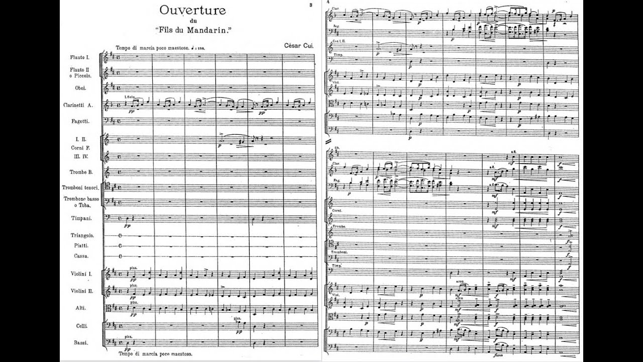 C&eacute;sar Cui - Overture to The Mandarin's Son