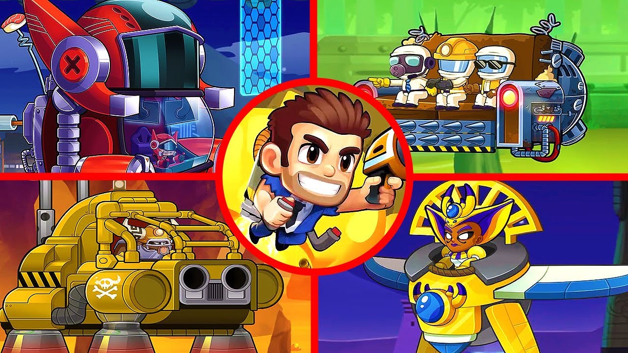 Jetpack Joyride 2 - All Bosses (April 2023) 1080P 60 FPS