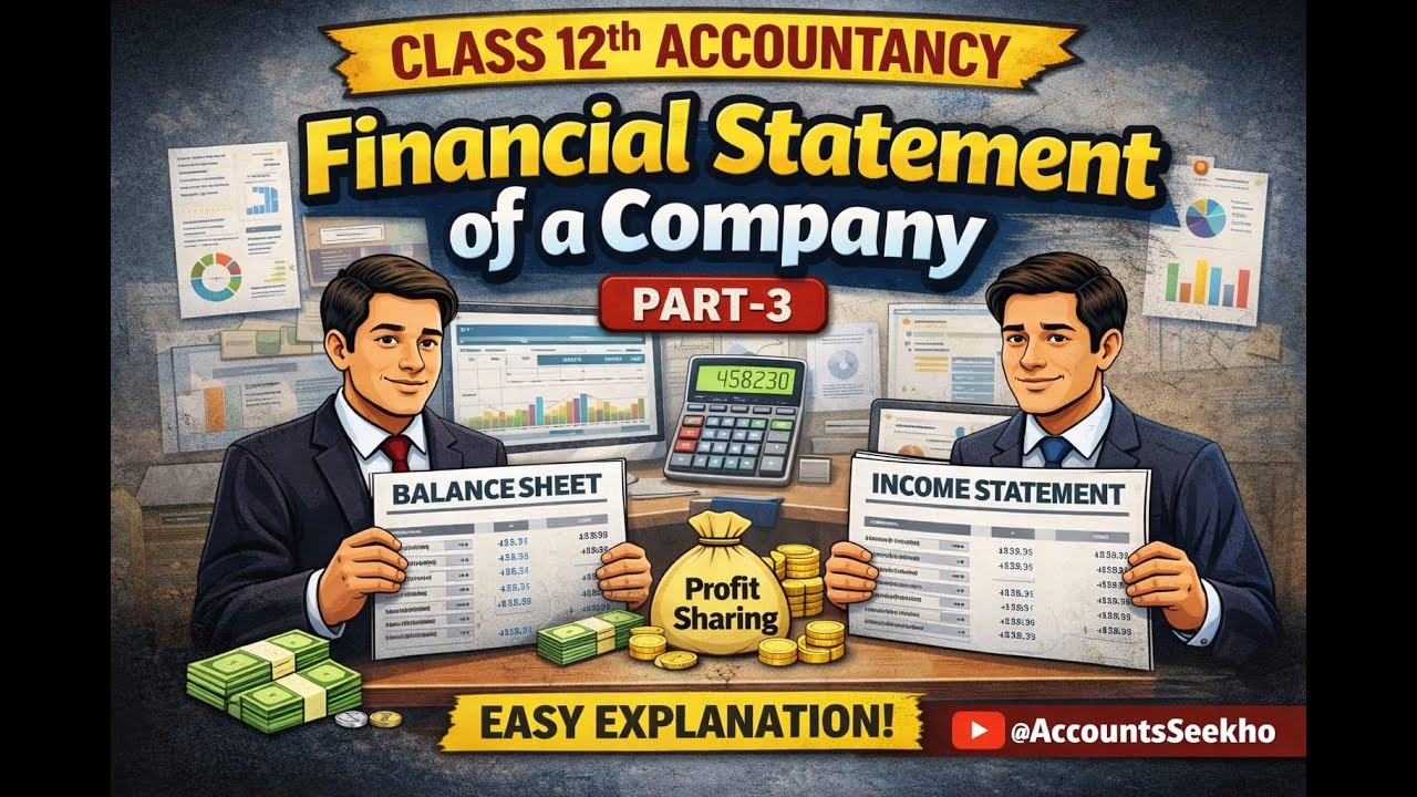 Class 12th Accountancy | Financial Statement of a Company | Part 3 | Easy Explanation