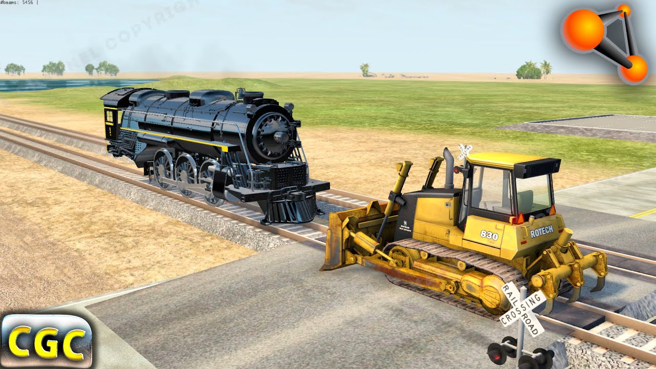 Steam Train Derailments #3 BeamNG Drive