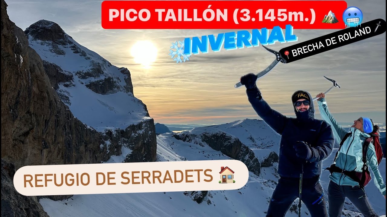 PICO TAILLON 3145M 🏔️ durmiendo en REFUGIO DE SARRADET🏠 desde REFUGIO DE BUJARUELO🌲