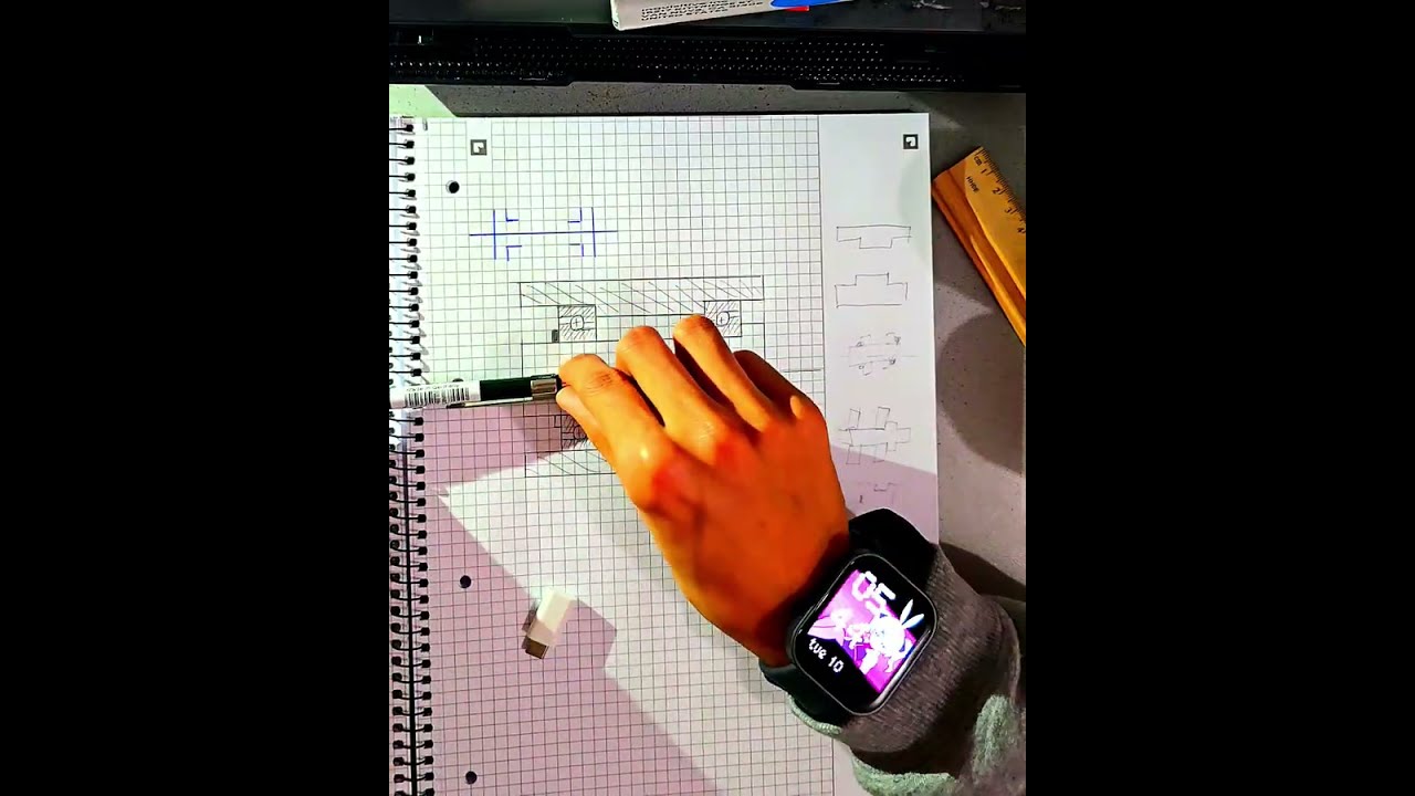 Mechanical Design - Technical Drawings — Part 2 (X Arrangement Bearings)