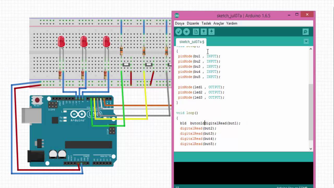 Arduino Tarifleri #5 - IF-ELSE Komutunu Kullanmak / LRT (720p)