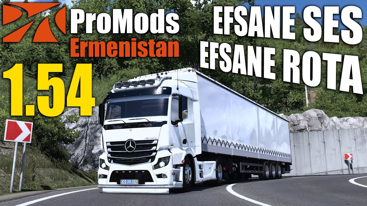 EFSANE SESLİ ACTROS !! PROMODS YENİ GÜNCELLEMESİNİN EN İYİ ROTASI | ETS 2 PROMODS 1.54 !!