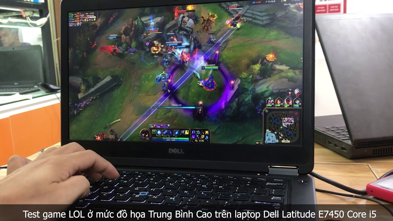 Test game trên laptop Dell latitude E7450 Core i5