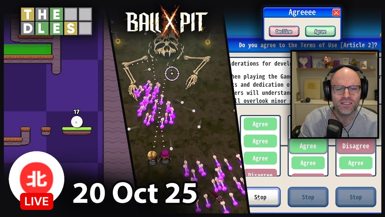 THE DLES / BALL x PIT / Agreeee - 20 Oct 2025 - Unofficial Northernlion VOD without Chat