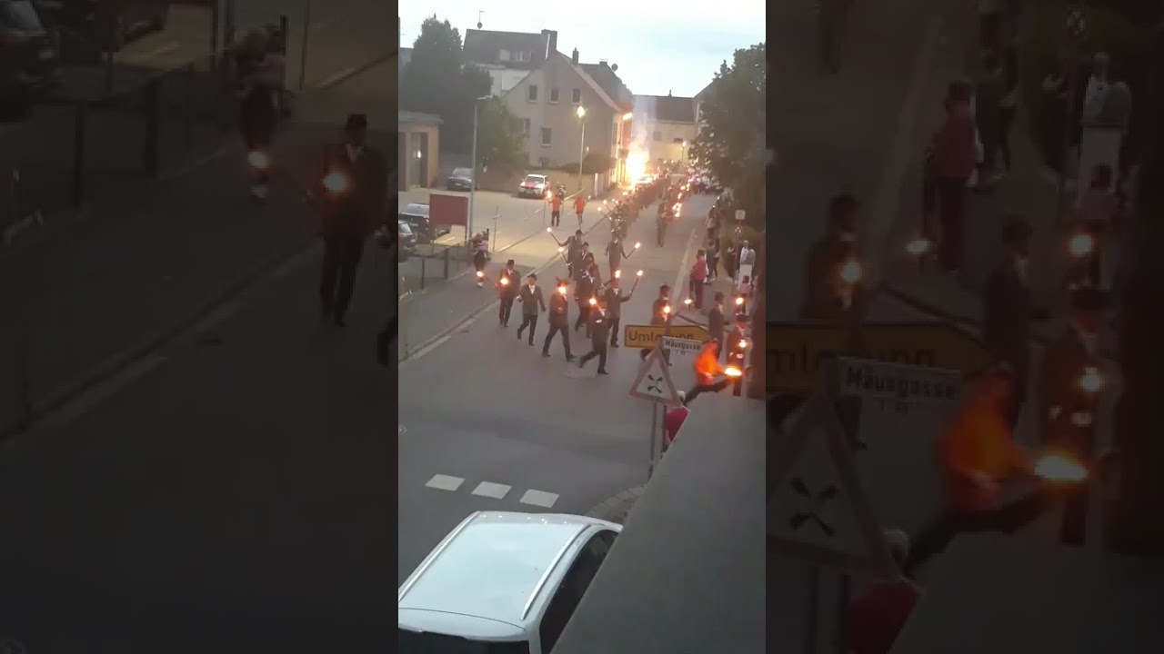 Bronk 2025, Schützenfest in Linnich - Hinmarsch Fackelzug 14.06.2025