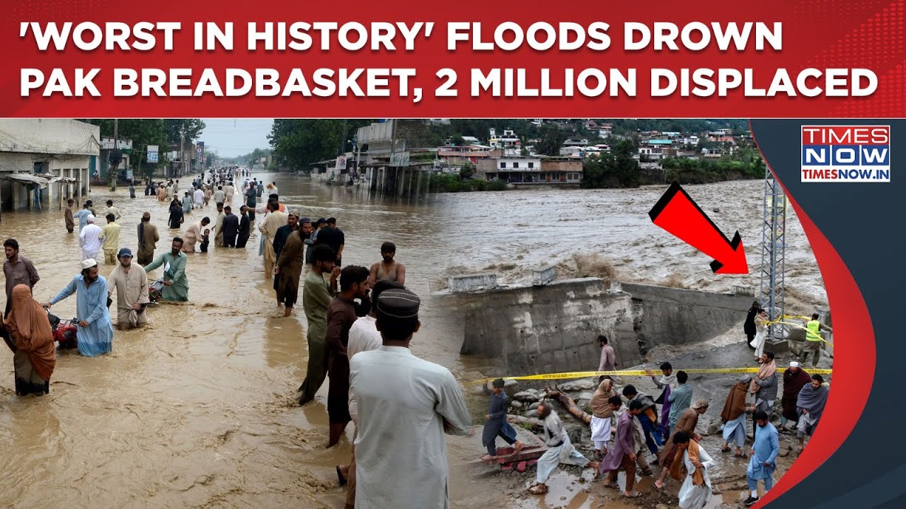 'Worst In History' Pakistan Floods Drown Breadbasket Punjab |3 Rivers Hit Danger Mark| 2 Million Hit