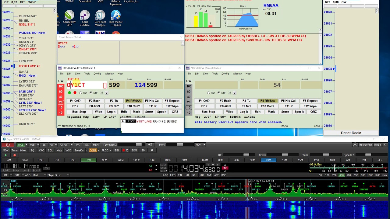 9A  CW contest on SunSDR2 S&P