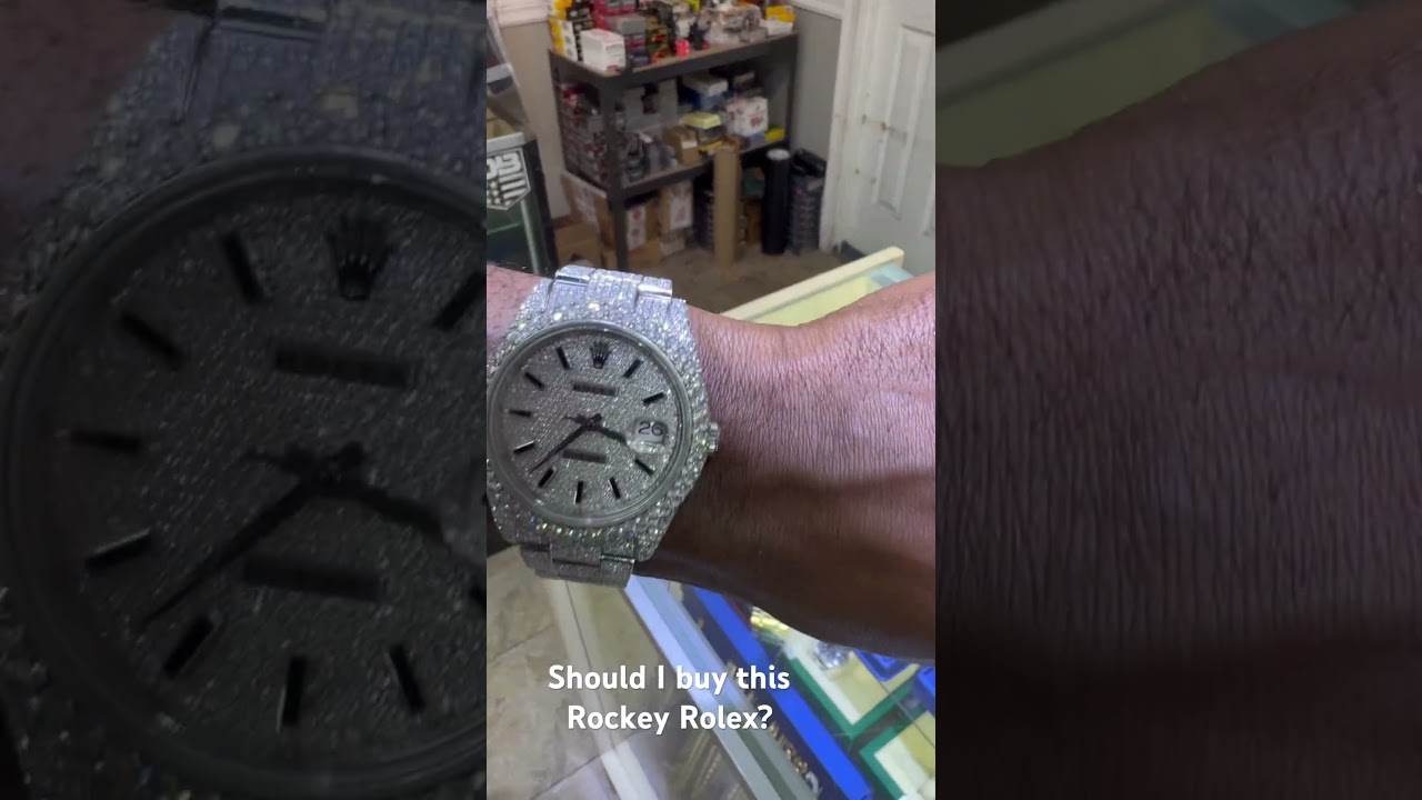 Rolex iced out should I buy? #rockeymula #streeteagleempire #rolex #watch #diamond #rock
