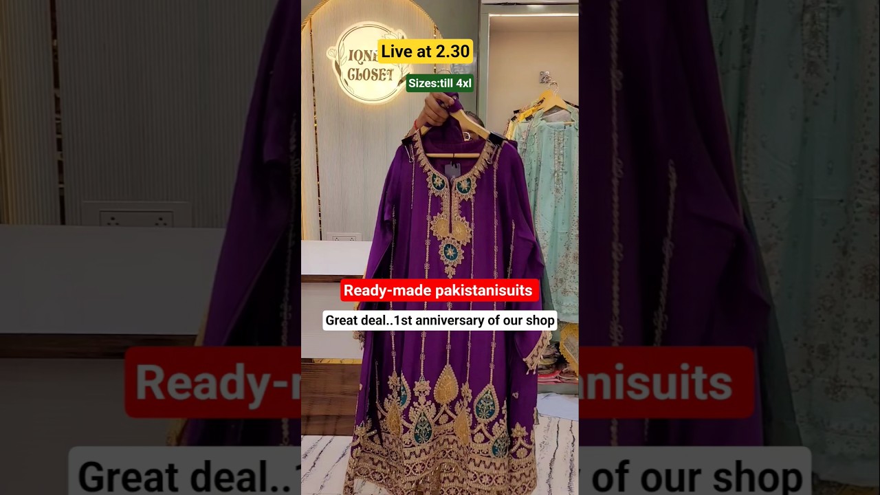 Ready-made Pakistani Suits|Eid Lawn suits|#Sale #Ready-made #viralvideo #6289465367 #live #eidoutfit