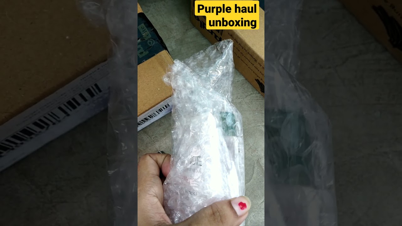 Purple haul unboxing || #shorts