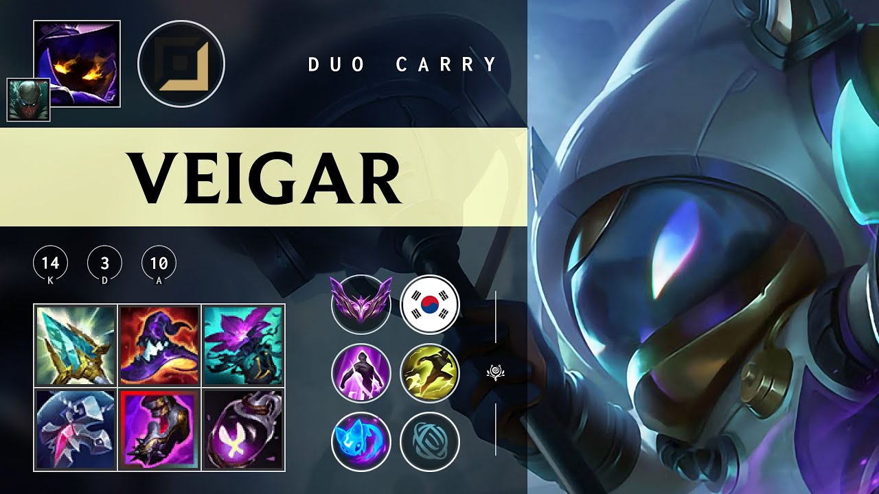 Veigar Carry vs Jhin - KR Master Patch 25.23