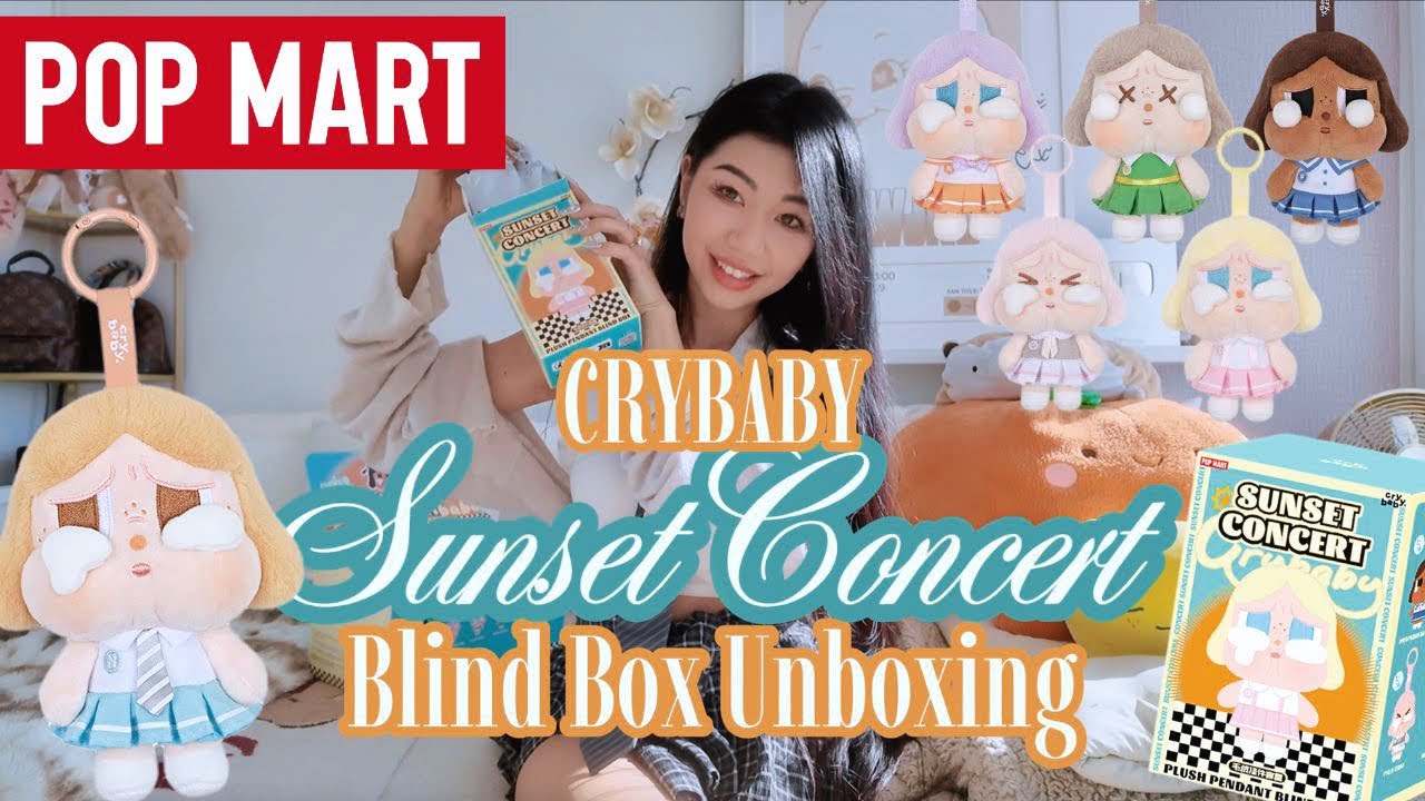 Распаковка всей серии плюшевых игрушек Crybaby Sunset Concert 🌅💖 | Распаковка скрытых коробок Pop...